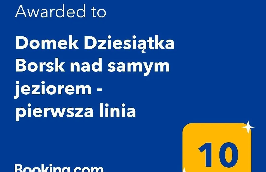 Domek Dziesiątka Borsk nad samym jeziorem - pierwsza linia-1