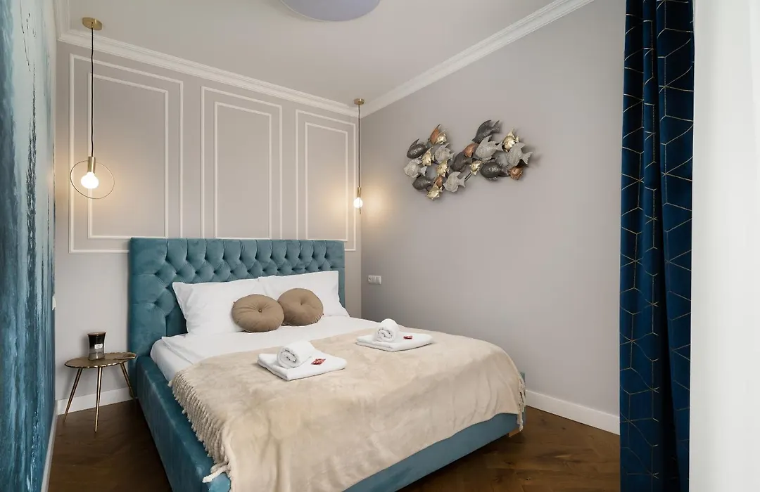 Pratum Pink&Blue Mikołajki Apartament Stone&Wood z kominkiem-1