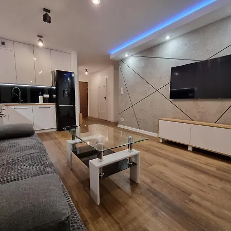 DeLux Nowoczesny Apartament z osobną sypialnią - Klimatyzacja - Parking w cenie - Taras z pięknym widokiem-2