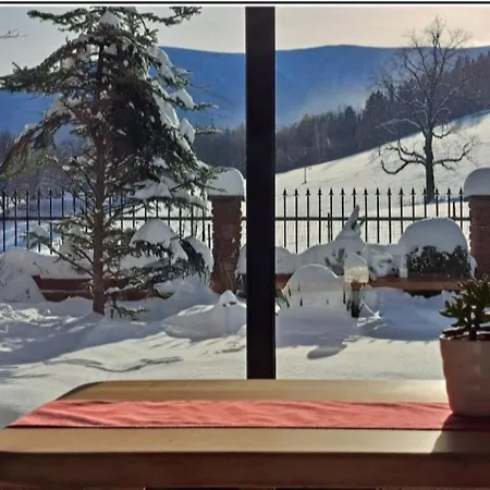 Gorski Widok Karpacz Apartamenty i Pokoje- Salon Kominkowy-3