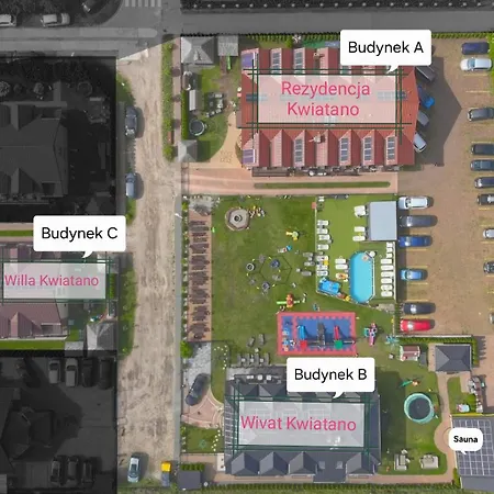 Willa Kwiatano - Plac zabaw&Jacuzzi&Basen&Sauna - Budynek C-3