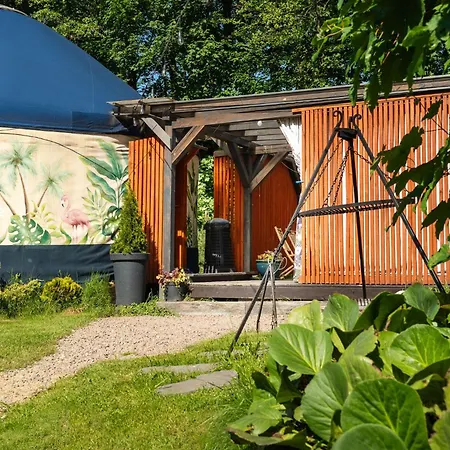 Aloha Glamp - Okrągłe domki - Las i rzeka - Balia - Sauna - Góry-3