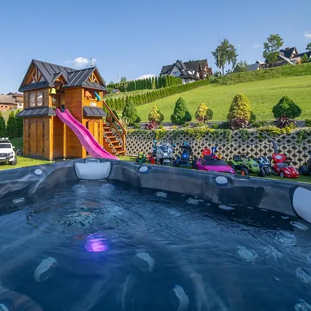 Pensjonat Zbójecki Dwór Wellness&SPA, Jacuzzi ogrodowe, strefa do grillowania, plac zabaw dla dzieci, blisko basenów termalnych-3