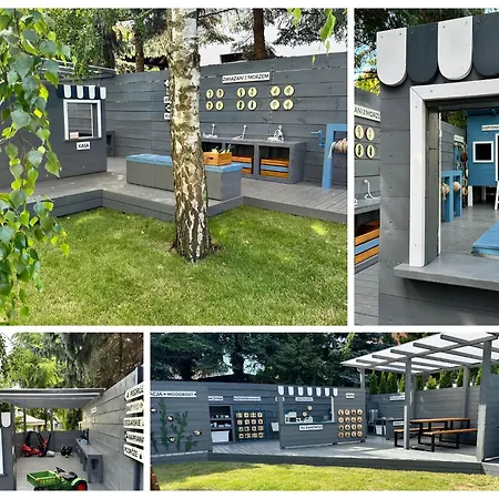 Willa Magnolia - pokoje i apartamenty - rowery - plac zabaw MONTESSORI - basen - pokój zabaw-2