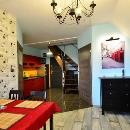 APARTAMENT FAMILIJNY KRYNICA MORSKA - 10 osób 2 poziomy 2 łazienki kuchnia-3