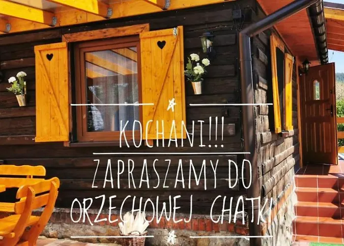 Sielanówek - Orzechowa Chatka z sauną wanną termalną jacuzzi