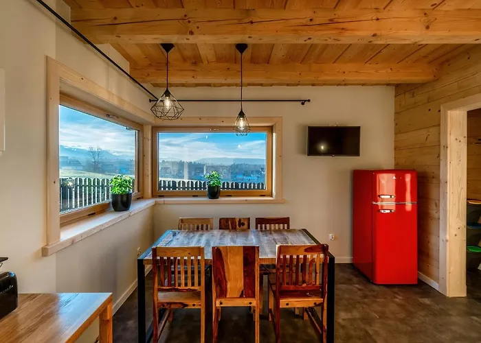 DOMEK W UBOCY z widokiem na Giewont Jacuzzi i Sauna w ofercie dodatkowo płatnej