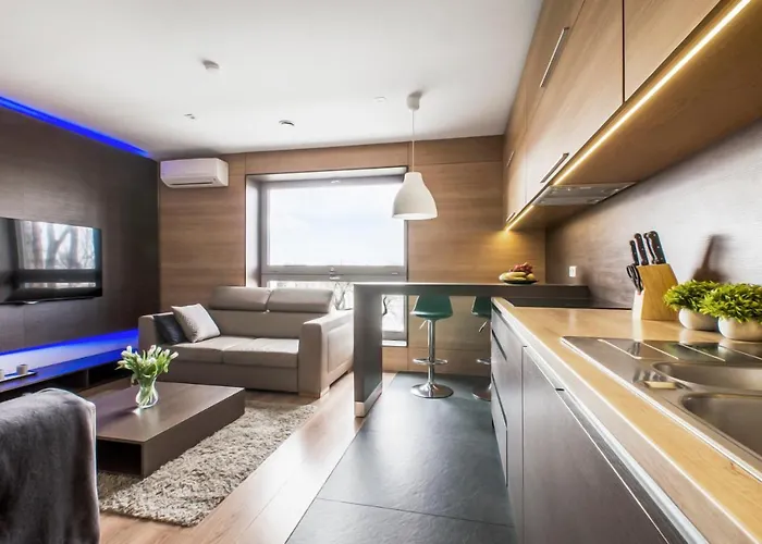 LupoApartments z Klimatyzacją do wyboru z Jacuzzi Pole Dance Parking Dostęp na Kod Łódź, Polska