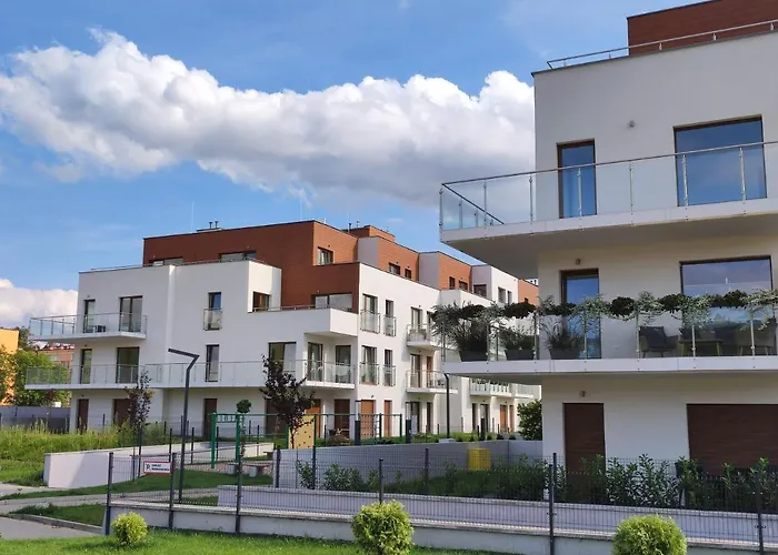 Apartament Obłędny z tarasem, widokiem na góry i miejscem do przechowywania rowerów w Kudowie-Zdroju