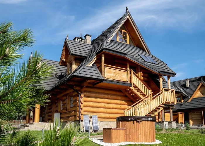 Mountain Base - Dwupoziomowy apartament Przy lesie II z prywatnym jacuzzi w Kościelisku