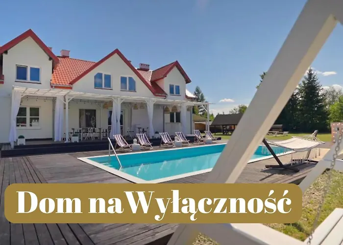 Farie, willa na mazurach z basenem, jacuzzi, sauną dla 20 osób