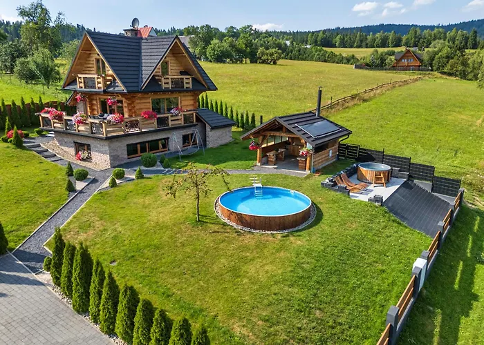 W Górach DeLuxe Sauna, jacuzzi, basen, hot Tub-Nowy Targ Blisko Białka, Zakopane