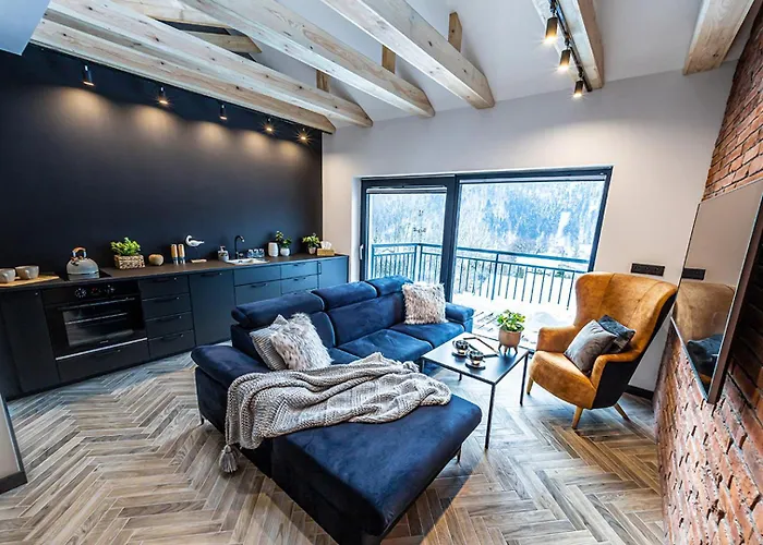 Beskid Apartment z widokiem na góry sauna, jacuzzi