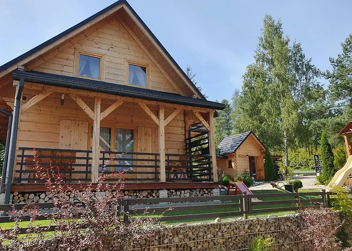 Borowikowe Zacisze Drewniane Domy Z Dostepem Do Sauny Falsztyn, Polska