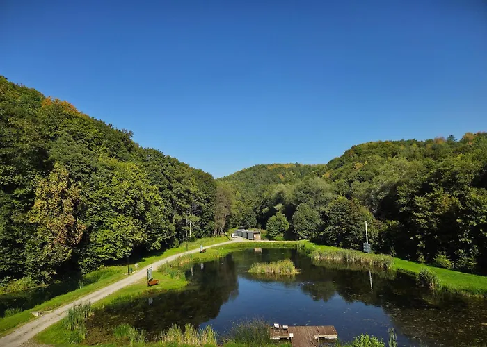 Rózin Pstrągarnia domki całoroczne Jura Krakowsko-Częstochowska Krzeszowice, Polska