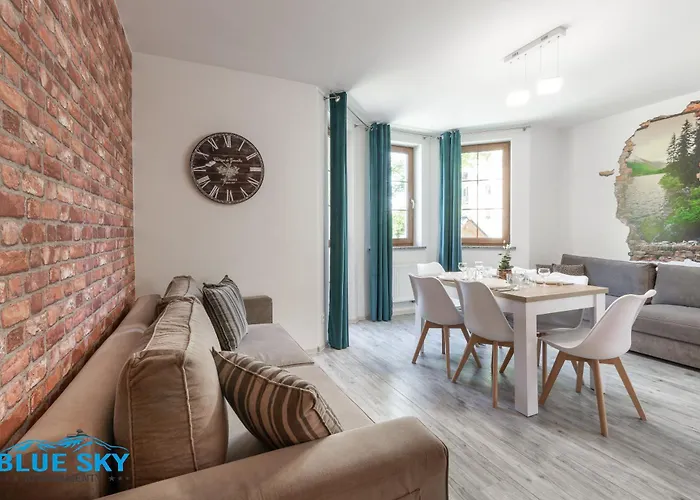 Apartamenty BlueSky - Nadrzeczna 3d-3e, blisko centrum Karpacza, dworca PKP w zielonej okolicy, Polska