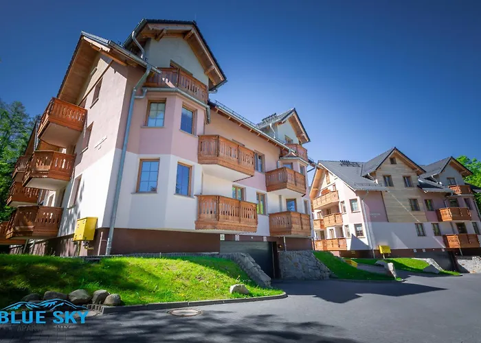Apartamenty BlueSky - Nadrzeczna 3d-3e, blisko centrum Karpacza, dworca PKP w zielonej okolicy
