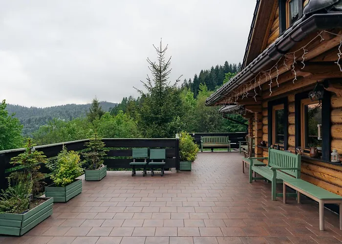 Poziomkowy Dom- Wisła, Dom z bali, Sauna, Taras