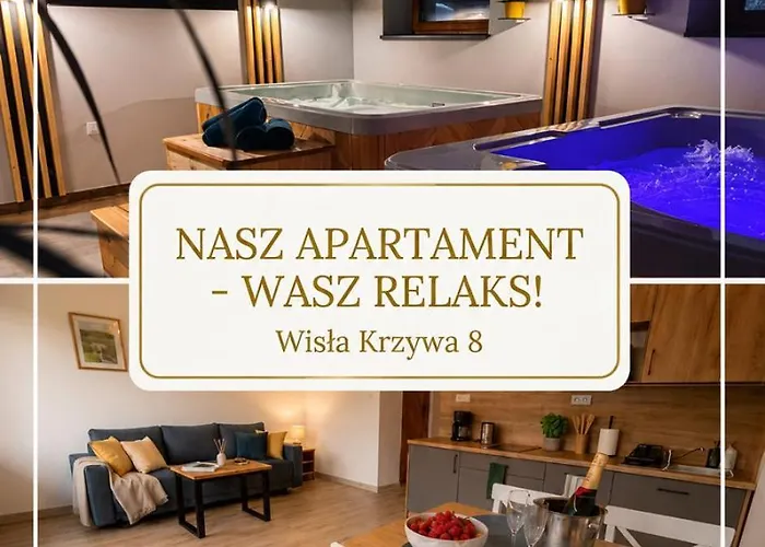Apartamenty Wisła Krzywa 8, wanna z hydromasażem, basen zewnętrzny