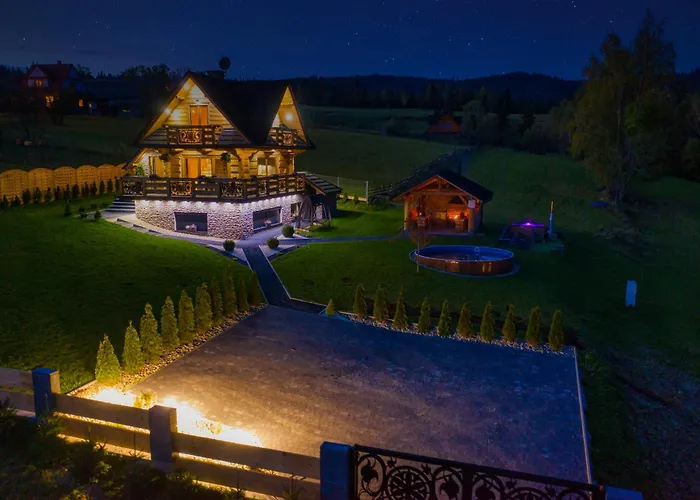 W Górach DeLuxe Sauna, jacuzzi, basen, hot Tub-Nowy Targ Blisko Białka, Zakopane