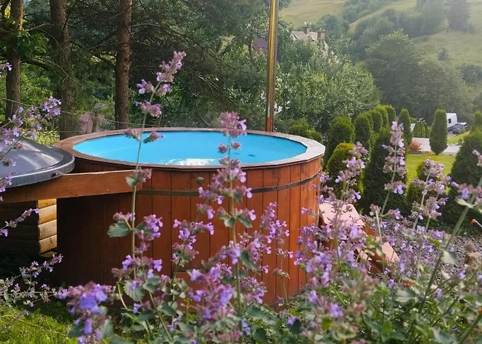 Domek Sielski Zakątek Pieniny ruska bania z jacuzzi